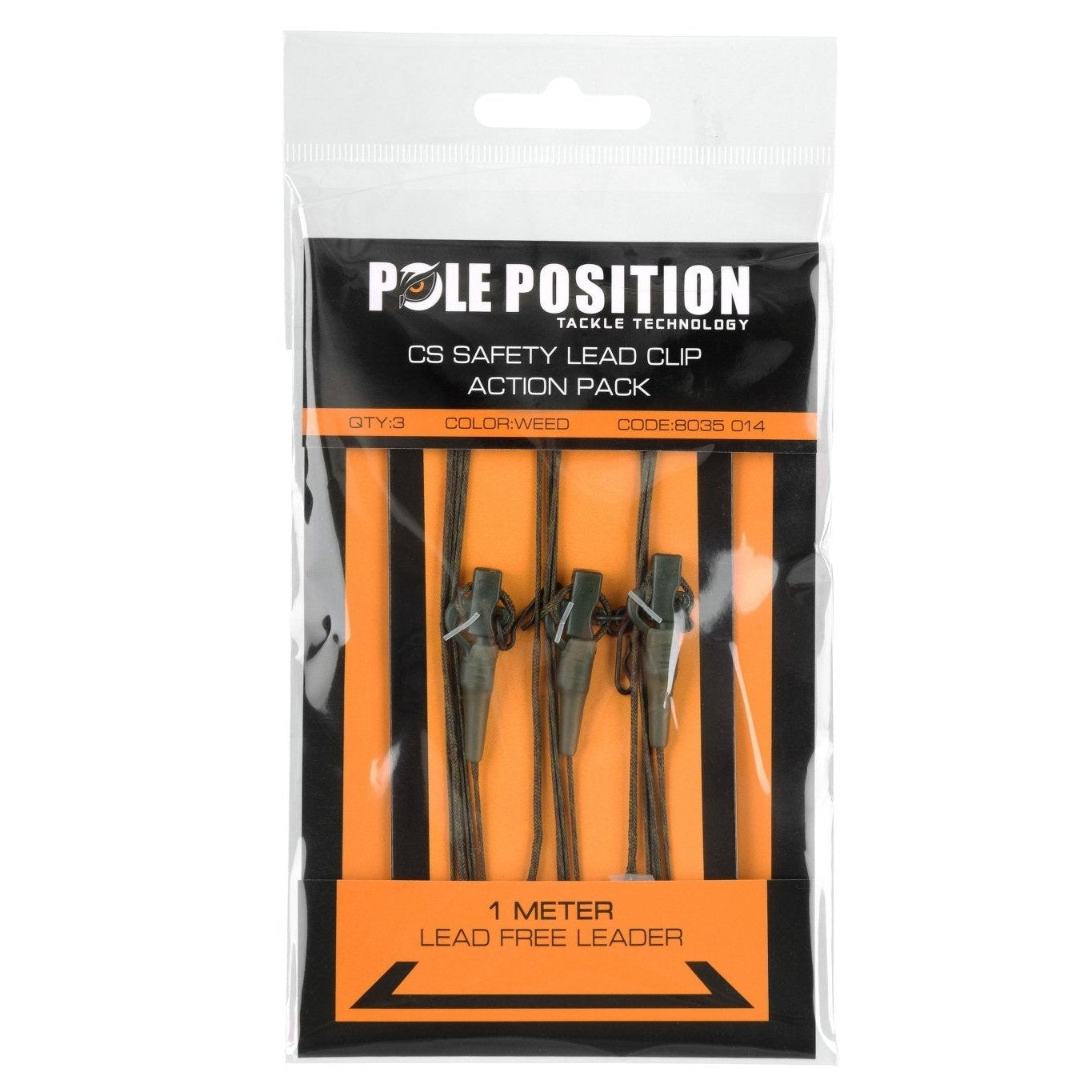 LEADCLIP SET + LEADER 45LB WEED - KM-Tackle