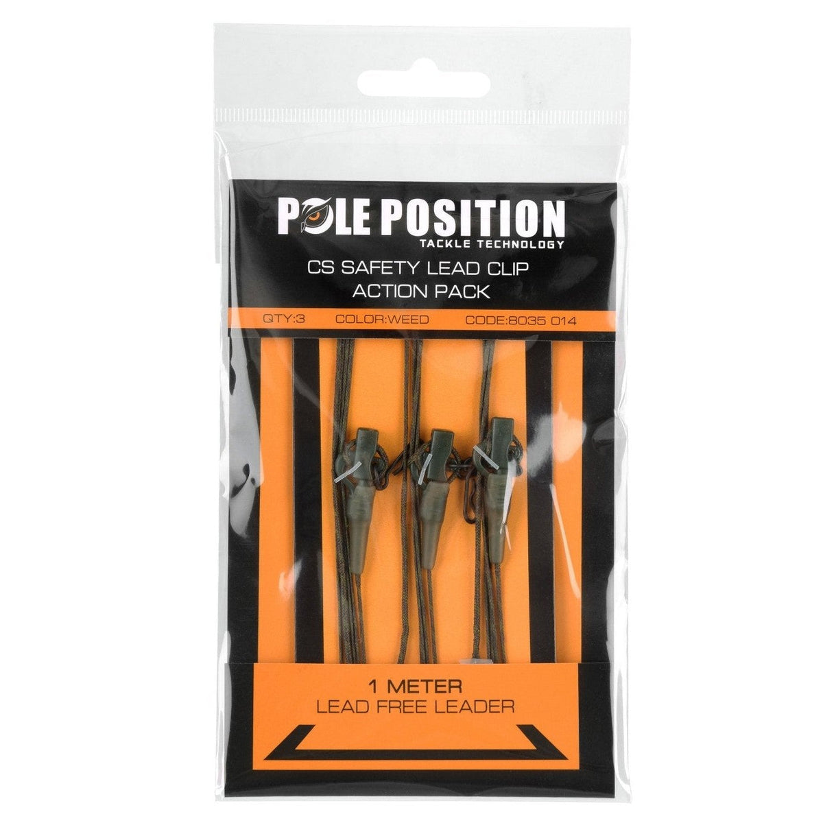 LEADCLIP SET + LEADER 45LB WEED - KM-Tackle