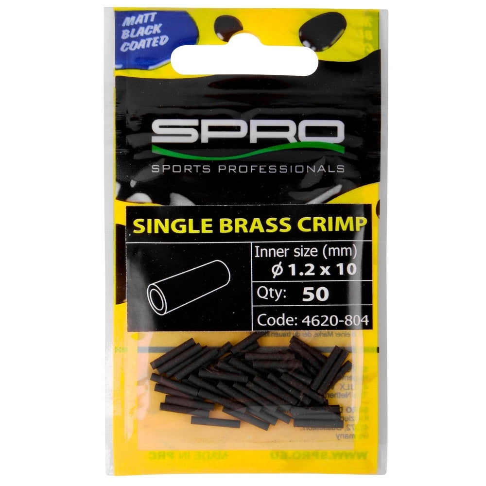 MATTE BLACK SINGLE BR CRIMP - KM-Tackle