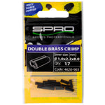 MATTE BLACK W-BRASS CRIMP KM-Shop Kleinteile, Raubfisch, Raubfischangeln, Spinnangeln, Spinnfishing, SPRO