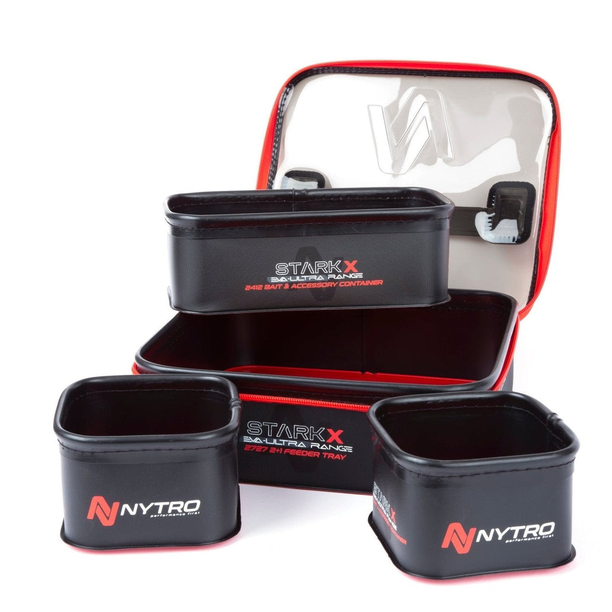 NYTRO STARKX EVA 2+1 FEEDER TRAY KM-Shop Allround, feeder, Feederfishing, Method, methodangeln, methodfishing, NYTRO, Taschen
