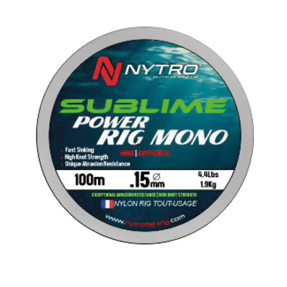 NYTRO SUBLIME POWER RIG MONO KM-Shop feeder, Feederfishing, mono, NYTRO 