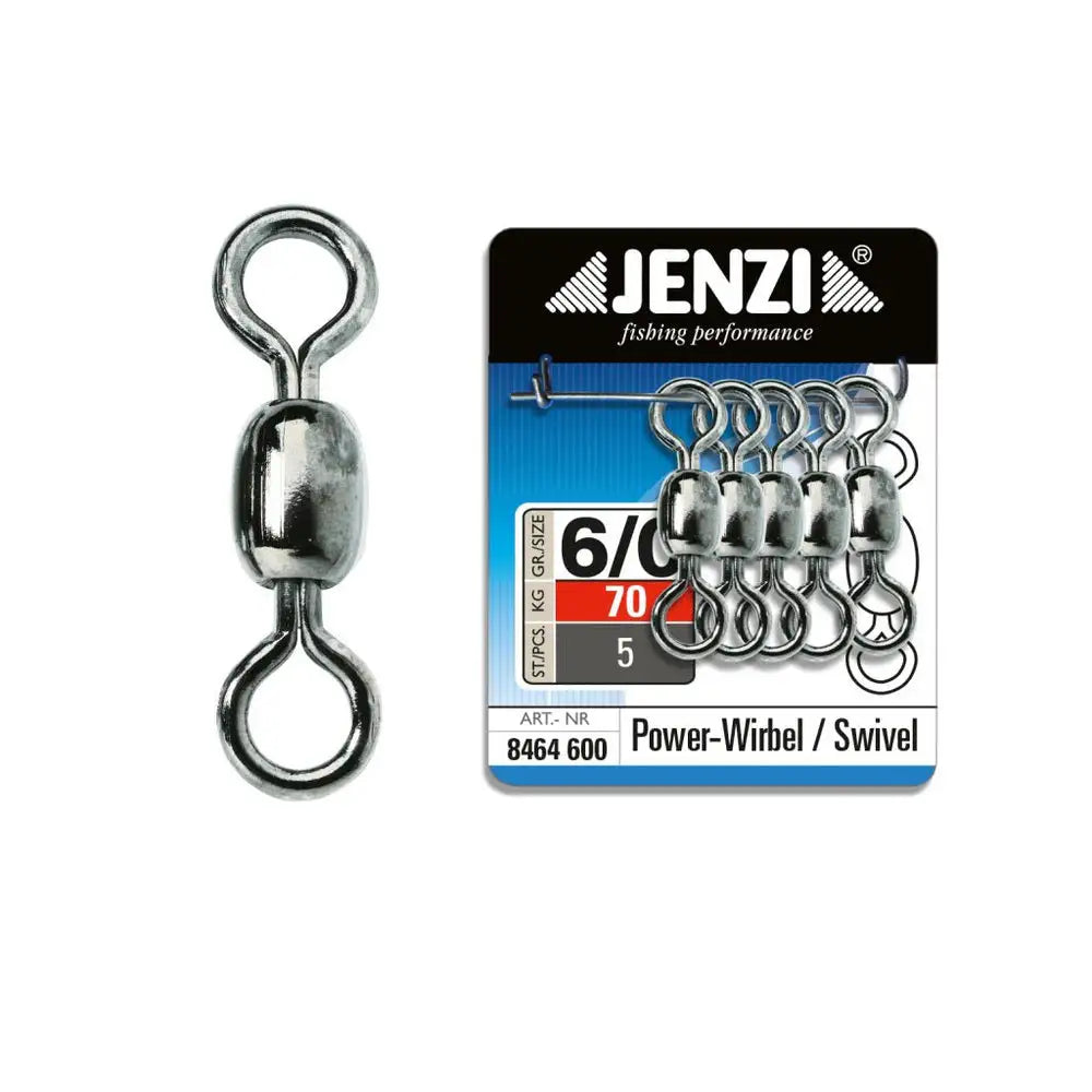 Power-Wirbel. Black-Nickel, Größe 6/0, KM-Shop Jenzi, Kleinteile, waller, Wels, welsangeln 
