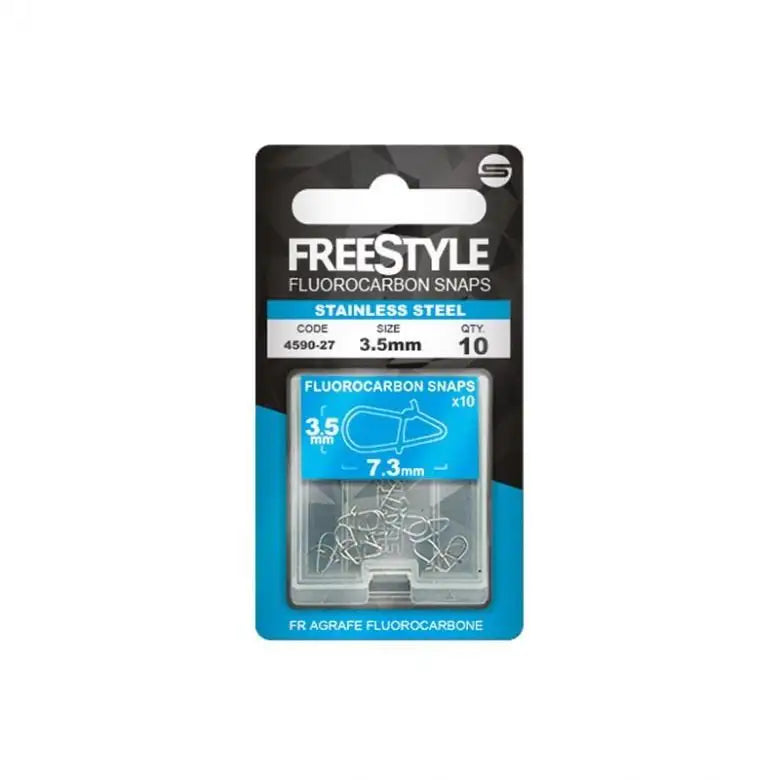 Reload Stainless Fluorocarbon Snap KM-Shop forellen, karabiner, Karpfen, Kleinteile, Raubfisch, Raubfischangeln, Raubifsch, Rigzubehör, spinn, Spinnangeln, Spinnfishing, SPRO, Wirbel 