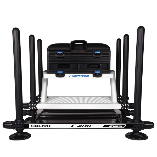 Cresta SOLITH C400 6.36 SEATBOX WHITE KM-Shop Cresta, feeder, Feederfishing, Method, methodfishing, seatbox, Sitzkiepe