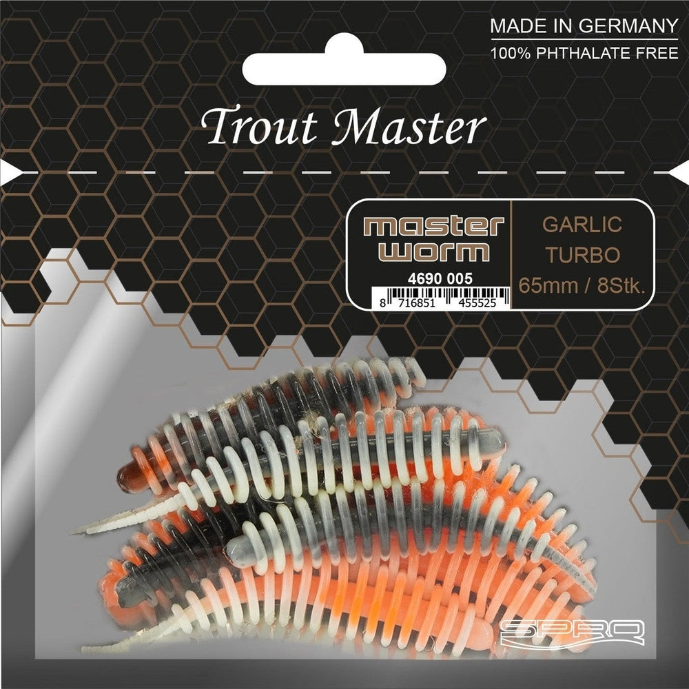 SPRO MASTER WORM 65MM 8PCS KM-Shop forellen, gummifisch, kunstködereu, Raubfisch, Raubfischangeln, softbaits, spoonangeln, SPRO, SPRO Gummiköder, Troutmaster