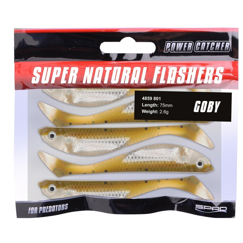 SUPER NATURAL FLASHERS KM-Shop gummifisch, gummiköder, kunstködereu, Power Catcher, softbaits, SPRO