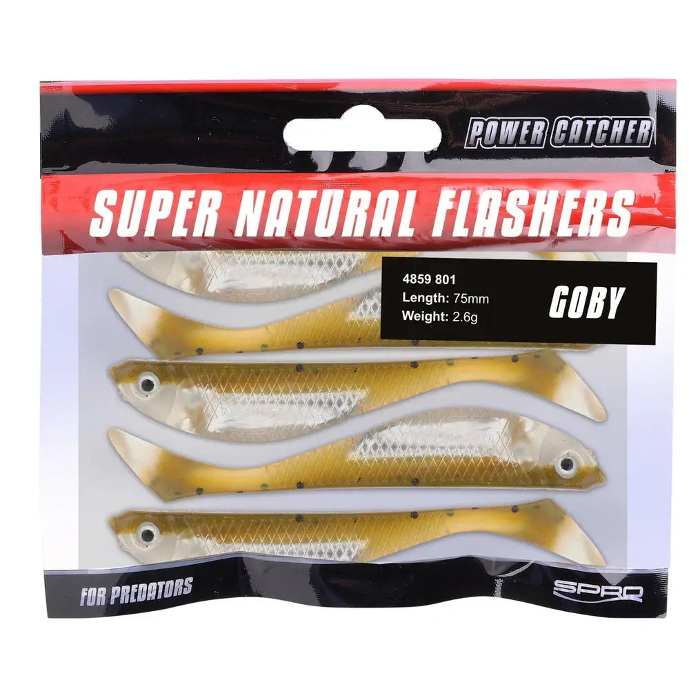 SUPER NATURAL FLASHERS KM-Shop gummifisch, gummiköder, kunstködereu, Power Catcher, softbaits, SPRO 