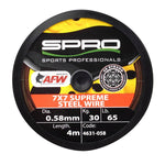 SUPER STEEL AFW WIRE KM-Shop Raubfisch, Raubfischangeln, Raubifsch, Spinnangeln, Spinnfishing, SPRO, Vorfach