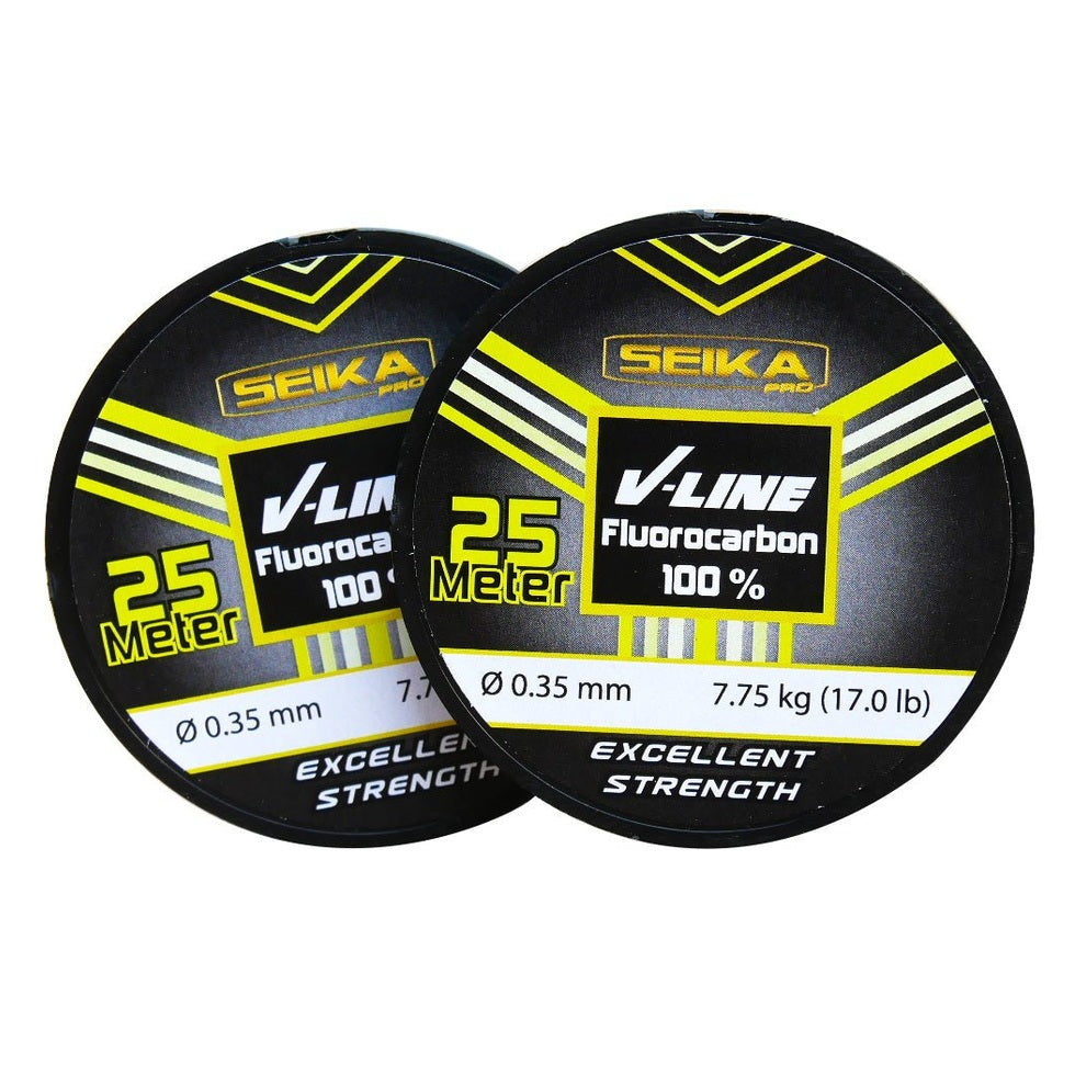 V-Line 100% Fluorocarbon KM-Shop angelschnur, Fluorocarbon, FTM, Raubfisch, Raubfischangeln, Raubifsch, spinn, Spinnangeln, Spinnfishing, Vorfach
