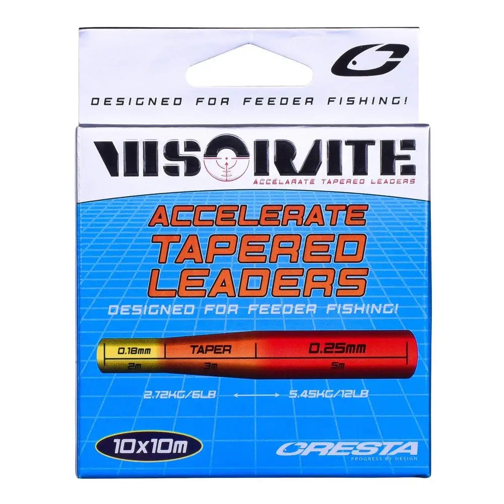 VISORATE INTENZ TAPERED LEADER 0.18-0.25 KM-Shop angelschnur, Cresta, feeder, Feederfishing, Method, methodfishing, schlagschnur 