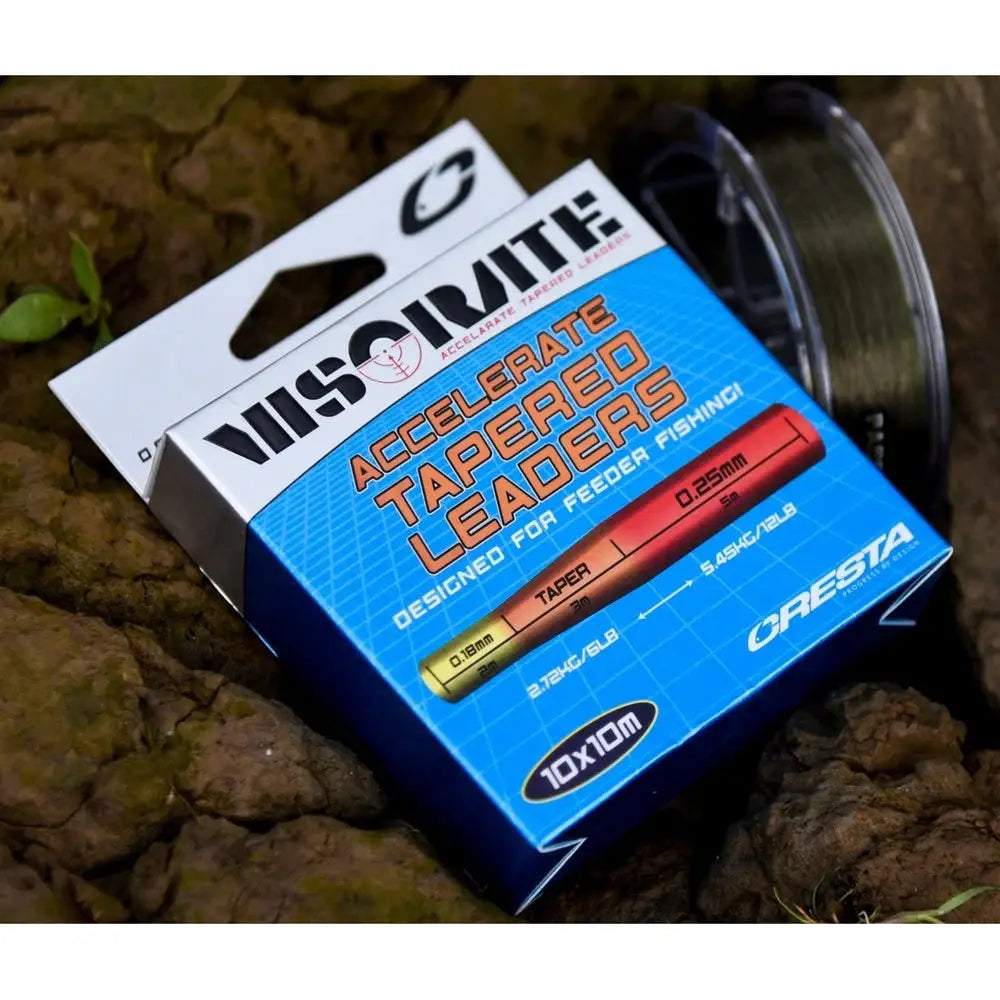 VISORATE INTENZ TAPERED LEADER 0.18-0.25 KM-Shop angelschnur, Cresta, feeder, Feederfishing, Method, methodfishing, schlagschnur 