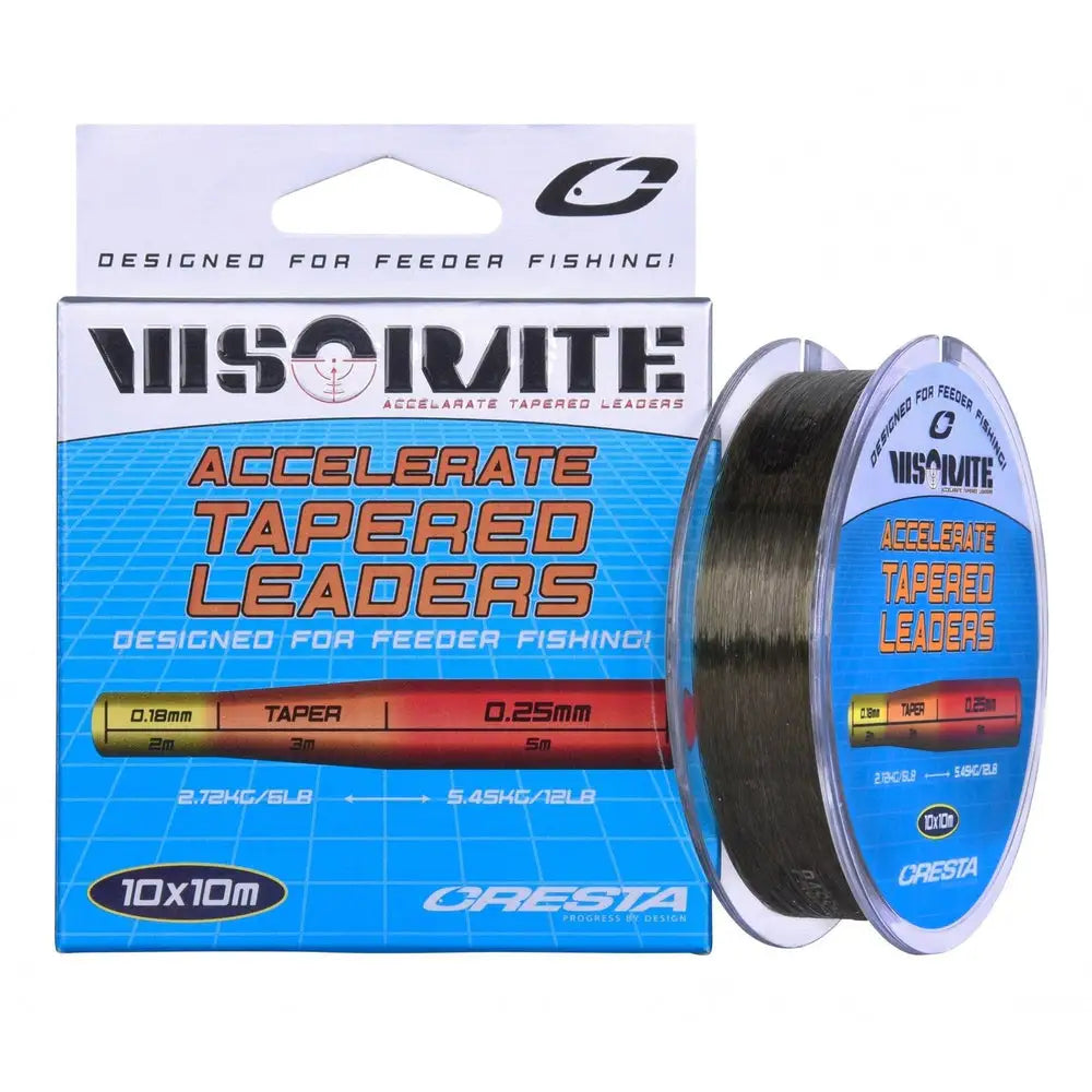 VISORATE INTENZ TAPERED LEADER 0.18-0.25 KM-Shop angelschnur, Cresta, feeder, Feederfishing, Method, methodfishing, schlagschnur 