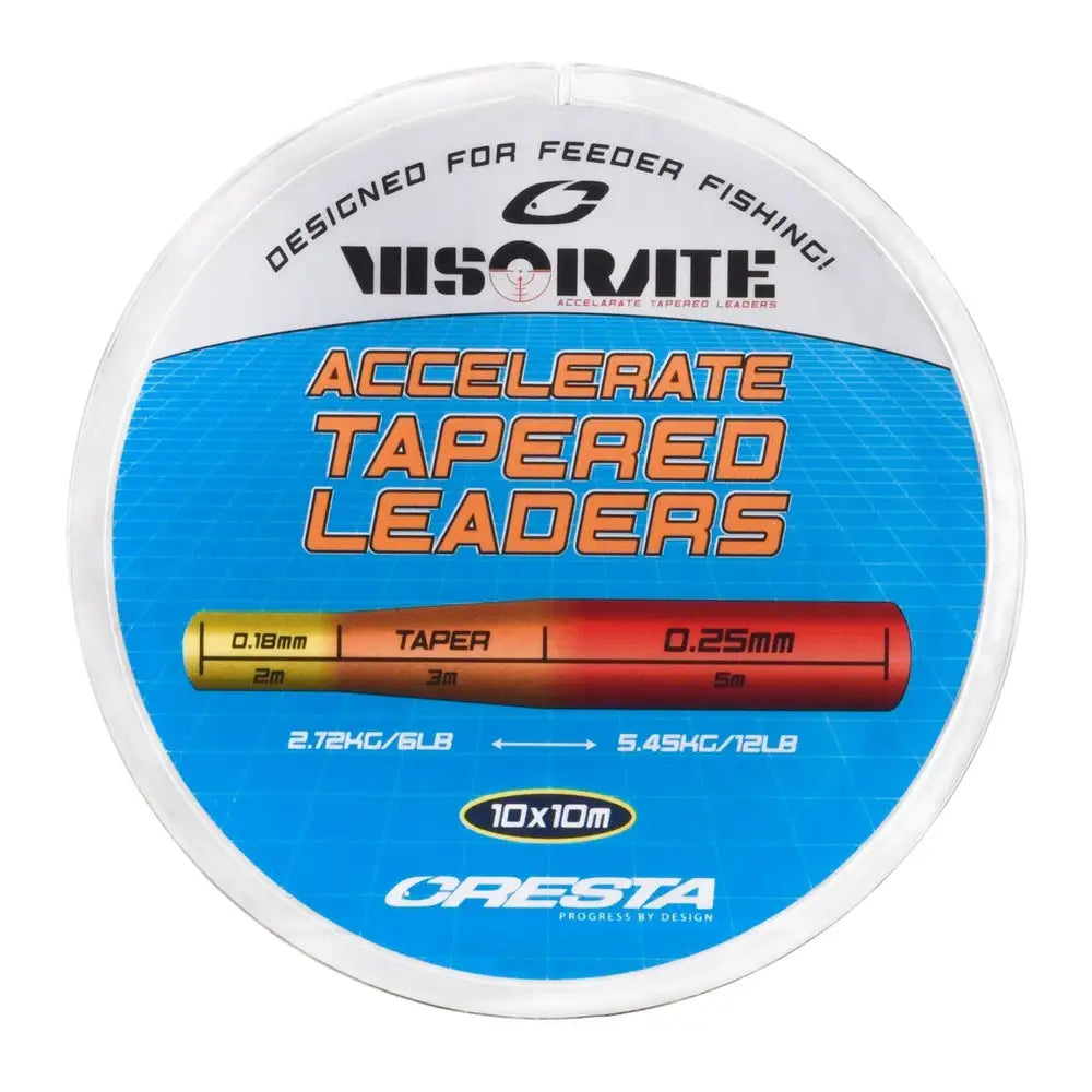 VISORATE INTENZ TAPERED LEADER 0.18-0.25 KM-Shop angelschnur, Cresta, feeder, Feederfishing, Method, methodfishing, schlagschnur 