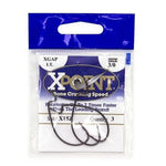 XPoint Wide Gap Hook ("X-Gap"),Black Nickel - KM-Tackle
