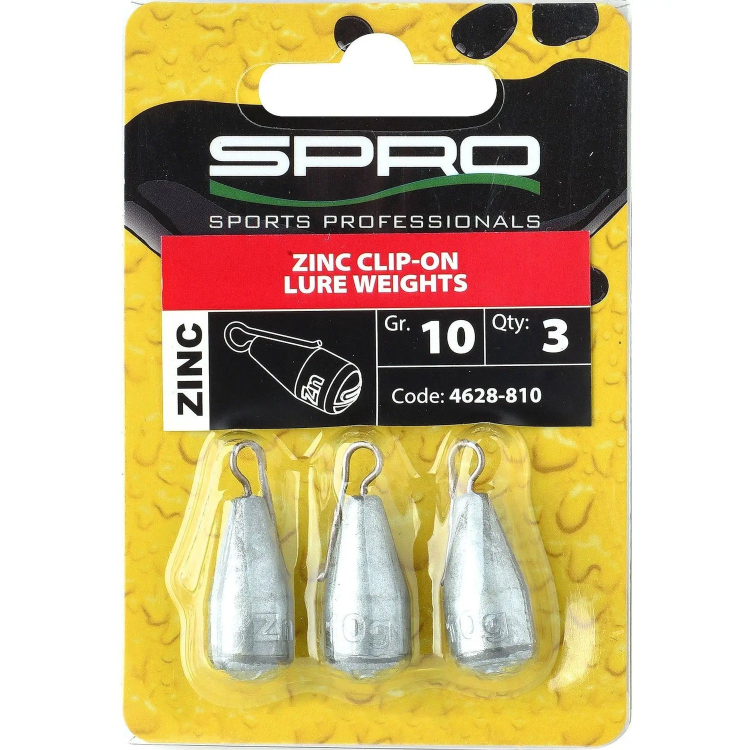 ZINC CLIP-ON LURE WEIGHTS 3PC KM-Shop Blei, Raubfisch, Raubfischangeln, Spinnangeln, Spinnfishing, SPRO 