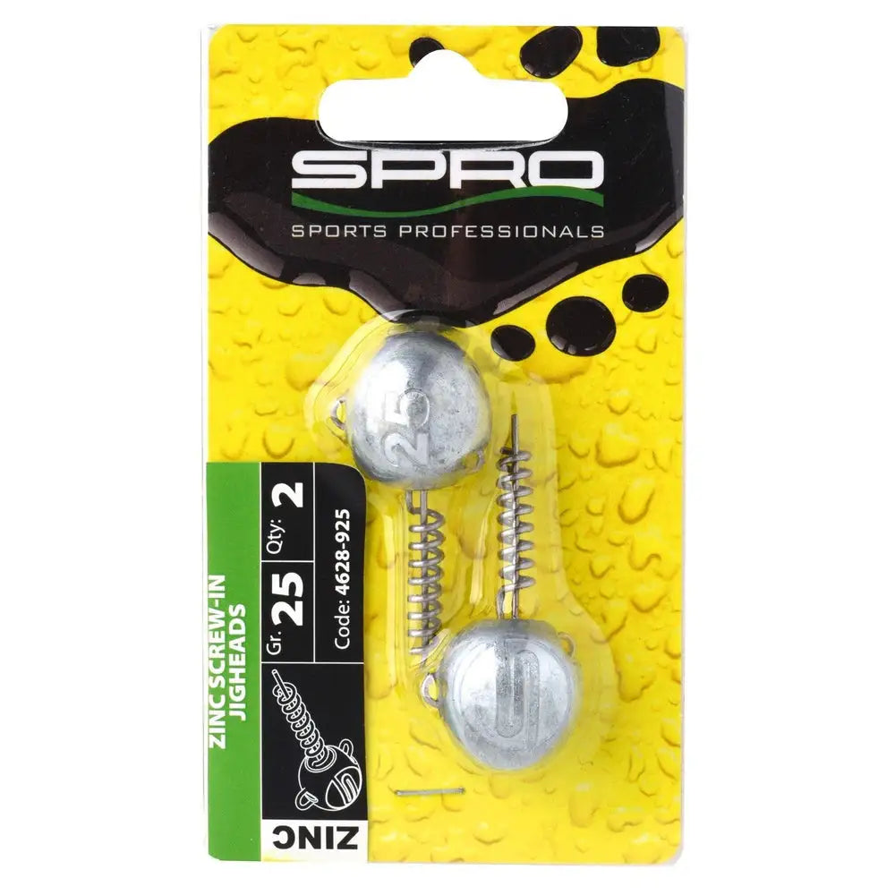 ZINC SCREW-IN JIGHEADS 2PC KM-Shop Blei, Raubfisch, Raubfischangeln, Spinnangeln, Spinnfishing, SPRO 