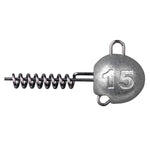 ZINC SCREW-IN JIGHEADS 2PC - KM-Tackle